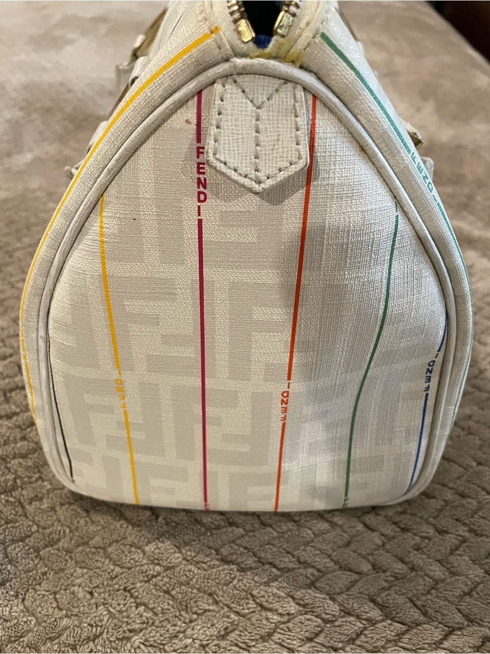 Fendi Zucca Spalmati or Forever Bauletto Boston bag - Picture 3 of 16
